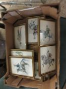 BOX CONTAINING MIXED PRINTS OF CAVALRY MEN