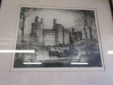 FRAMED ETCHING OF A CASTLE