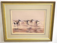 AR Frederick J Watson (20th Century), Greylag Geese, watercolour, signed and dated 1986 lower right,