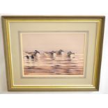 AR Frederick J Watson (20th Century), Greylag Geese, watercolour, signed and dated 1986 lower right,