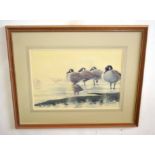 AR Frederick J Watson (20th Century), Greylag Geese, watercolour, signed and dated '86 lower