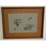 AR Brian Rawling (20th Century), "The Wildfowler", watercolour, signed and dated '73 lower right, 25