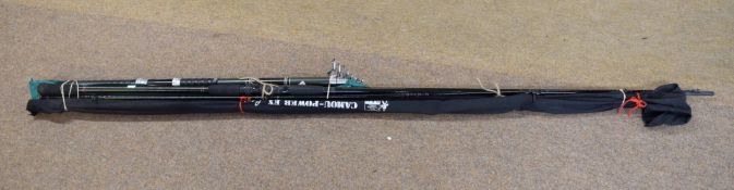 SHAKESPEARE Economy telescopic Fishing Rod (2) and CAMOU "Power EX" Carp Rod (3)