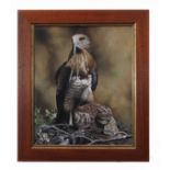 M A Robles (20th Century), Birds of Prey, oil on canvas, signed and dated '90 lower right, 53 x