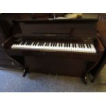 COMPACT TEAK FRAME CONSOLETTE UPRIGHT PIANO