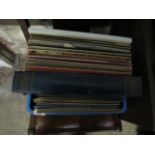 BOX OF RECORDS LP'S AND SINGLES