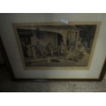 DANDY SADLER SIGNED ETCHING