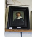 GOOD QUALITY EBONISED PICTURE OF A GENT