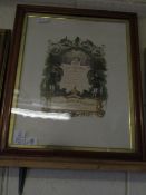 FRAMED ANCIENT ORDER OF FORESTERS