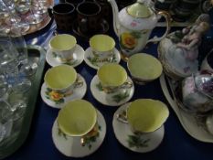 PART SET OF PARAGON SIX WORLD FAMOUS ROSE TEA SET