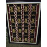 GOOD QUALITY FRAMED EMBROIDERED PANEL