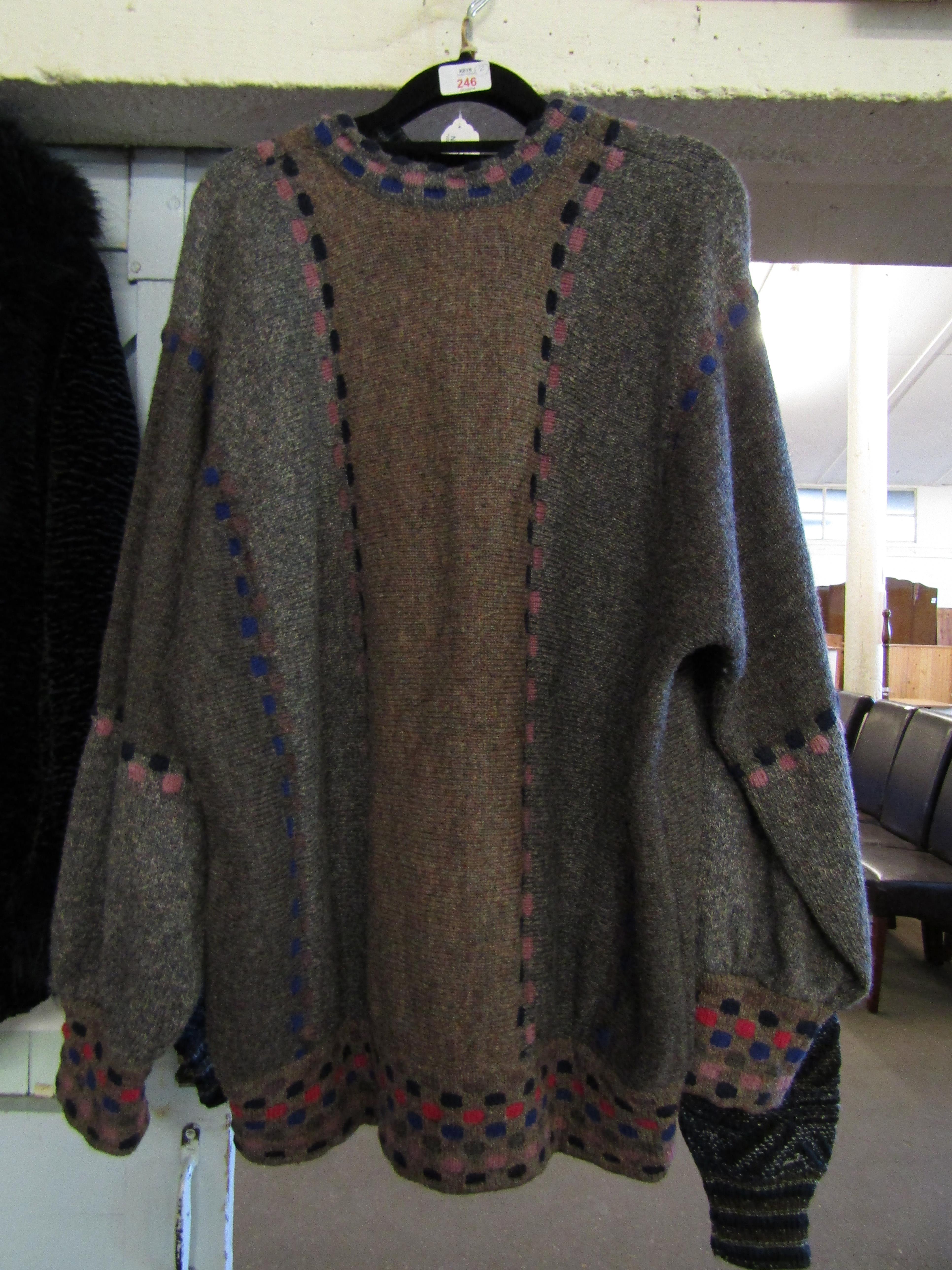 TWO KNITWEAR JUMPERS BY IVOR KNIGHT AND MONDO MARCO