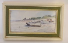 Jason Partner, two signed group of three watercolours, "Lower water at Thornham", "A Quiet Day,
