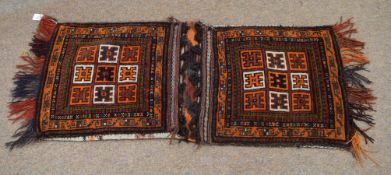 Two camel bags together with a further side bag