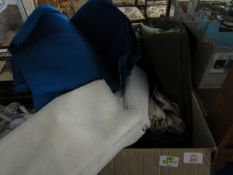 BOX OF VARIOUS FABRICS