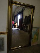 RECTANGULAR GILT FRAMED MIRROR