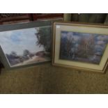 TWO FRAMED PRINTS (2)