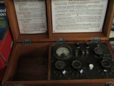 TEAK CASED GALVANOMETER