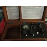 TEAK CASED GALVANOMETER