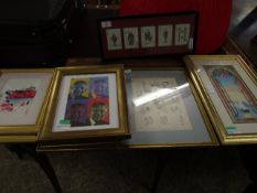 GROUP OF MIXED PRINTS, PICTURES, ORIENTAL SCENE ETC