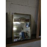 VINTAGE GOLD FLAKE MIRROR