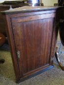 OAK FRAMED SINGLE DOOR CORNER CUPBOARD