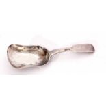 William IV Fiddle pattern toddy spoon with waisted bowl, length 9.3cm, weight approx 14gms, London