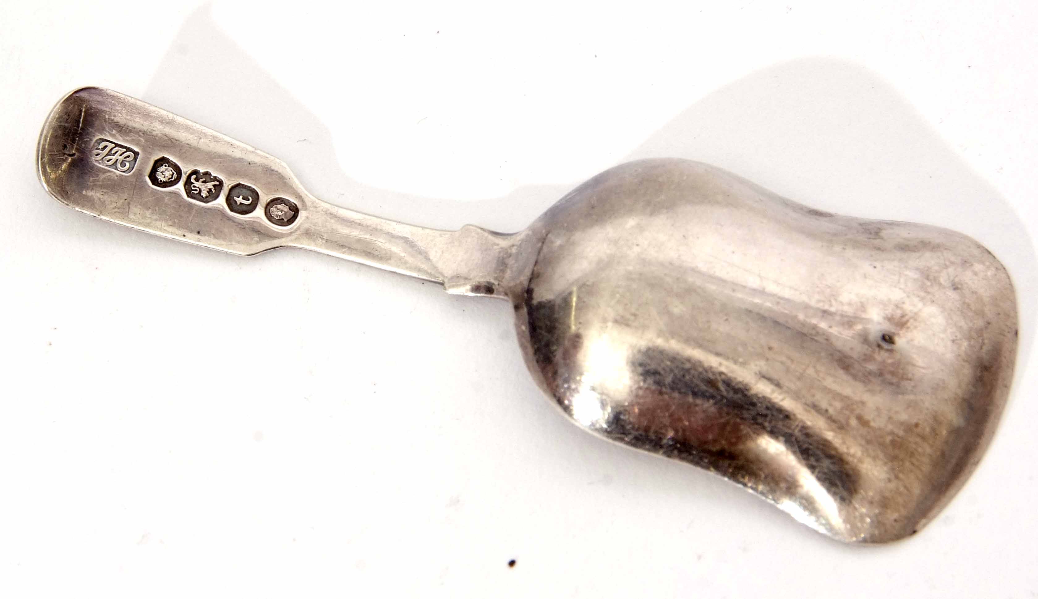 William IV Fiddle pattern toddy spoon with waisted bowl, length 9.3cm, weight approx 14gms, London - Image 2 of 2