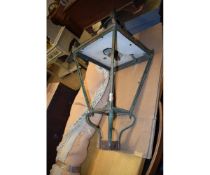 GOOD QUALITY COPPER FOUR GLASS LANTERN TOP (A/F)