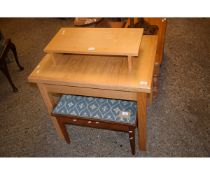 MODERN OAK FRAMED SMALL PROPORTION TABLE