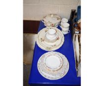 MIXED LOT OF PARAGON BELINDA PART TEA WARES ETC