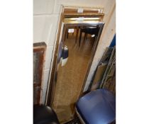 THREE RECTANGULAR WALL MIRRORS