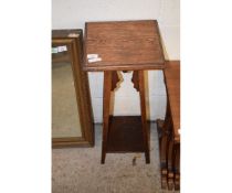 OAK SQUARE TOP PLANT STAND