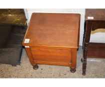 EDWARDIAN MAHOGANY COMMODE STOOL