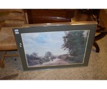 TWO LARGE FRAMED PRINTS