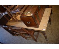 VICTORIAN PLANKED PINE KITCHEN TABLE WITH SINGLE DRAWER ON TURNED LEGS