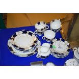 PART CHINA TEA SERVICE MADE BY DIAMOND CHINA, LATE 19TH CENTURY, COMPRISING FOUR CUPS, QUANTITY OF