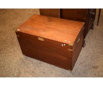 MODERN CAMPHOR WOOD CHEST WITH BRASS CORNERS