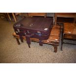 EASTERN HARDWOOD RECTANGULAR COFFEE TABLE WITH BUTTON DETAIL