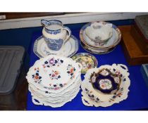 QUANTITY OF MIXED CHINA WARES, PLATES, BOWL ETC