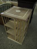 GOOD QUALITY MODERN REVOLVING BOOKCASE (UNPOLISHED)