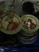 TWO ROYAL DOULTON SERIES WARE PLATES TO INCLUDE THE FAULKNER, THE ADMIRAL TOGETHER WITH BLUE AND