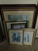 GROUP MIXED LS LOWRY REPRODUCTION PRINTS