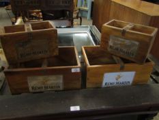 FOUR REPRODUCTION REMI MARTIN BOXES OF VARIOUS SIZES