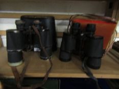 TWO CASED SETS OF BINOCULARS