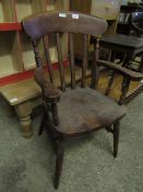 BEECHWOOD FRAMED KITCHEN ARMCHAIR