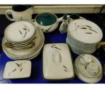 PART SET OF DENBY GREEN WHEAT DINNER WARES