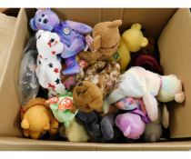 BOX OF MIXED TY SOFT TOYS