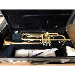 CASED YAMAHA TRUMPET