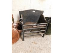 CAST IRON FIRE GRATE WITH PLATE BACK